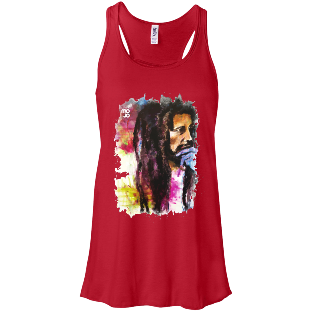 Bob Marley Flowy Racerback Tank