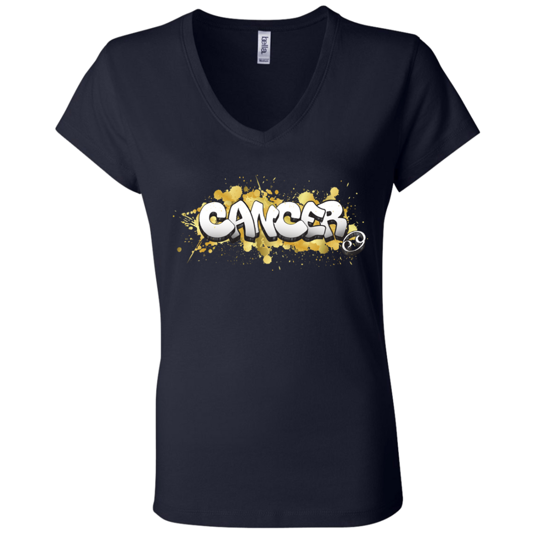 Cancer Ladies' Astrology V-Neck T-Shirt