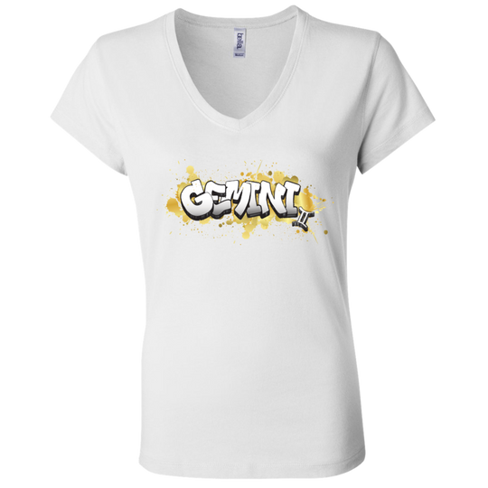 Gemini Ladies' Astrology V-Neck T-Shirt