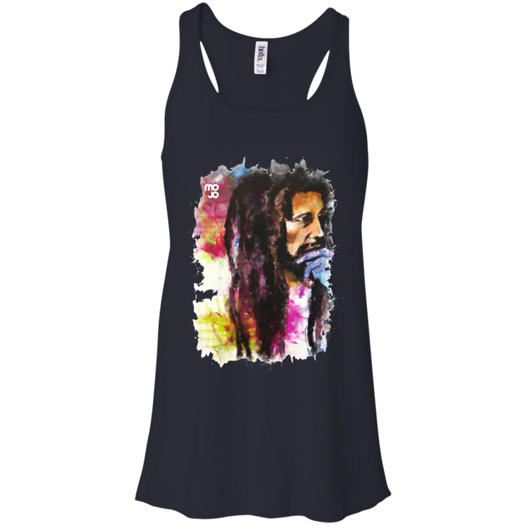 Bob Marley Flowy Racerback Tank