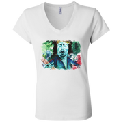 Jimi Hendrix Ladies' Astrology V-Neck T-Shirt