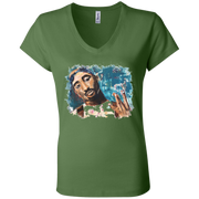 Tupac Ladies' Astrology V-Neck T-Shirt