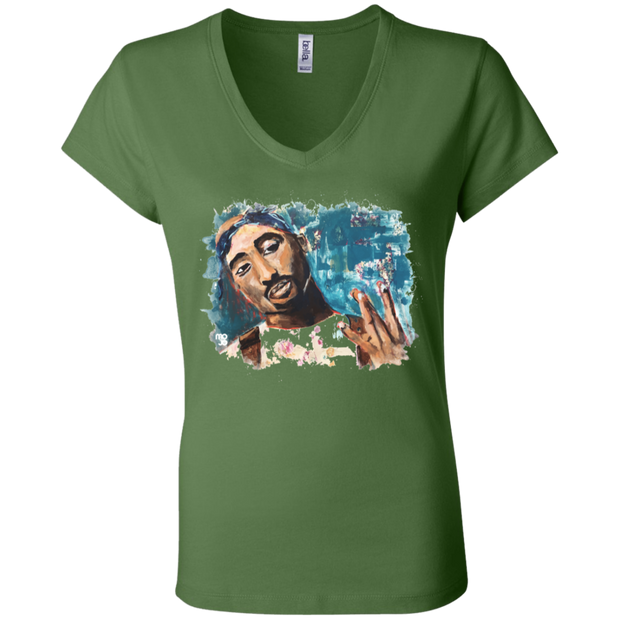 Tupac Ladies' Astrology V-Neck T-Shirt