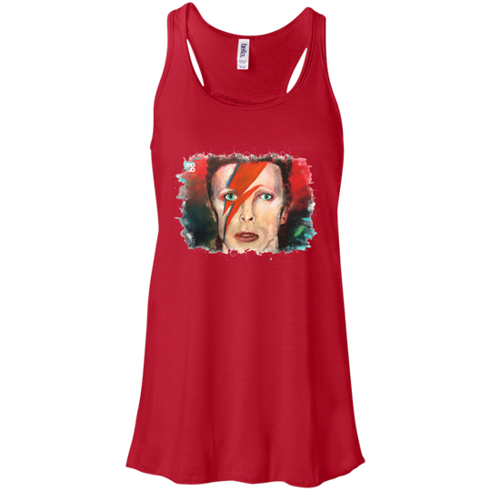 David Bowie Flowy Racerback Tank