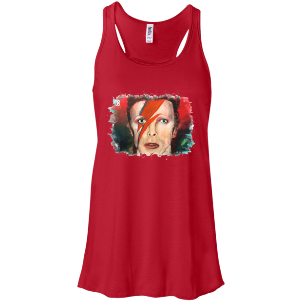 David Bowie Flowy Racerback Tank