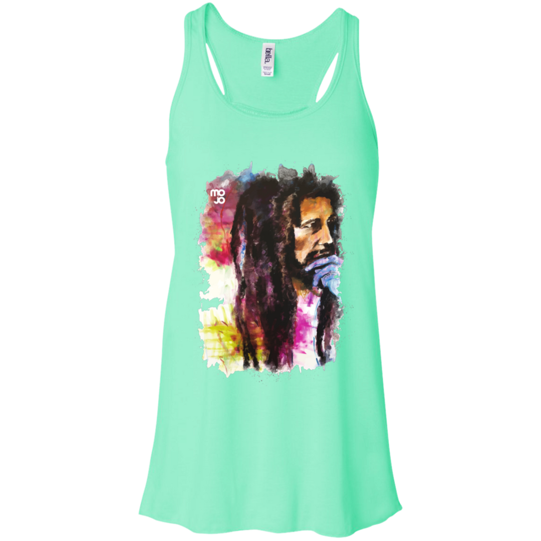 Bob Marley Flowy Racerback Tank