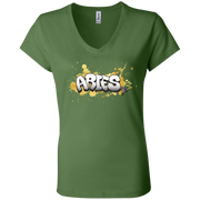 Aries Ladies' Astrology V-Neck T-Shirt