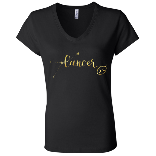 Cancer Ladies' Astrology V-Neck T-Shirt
