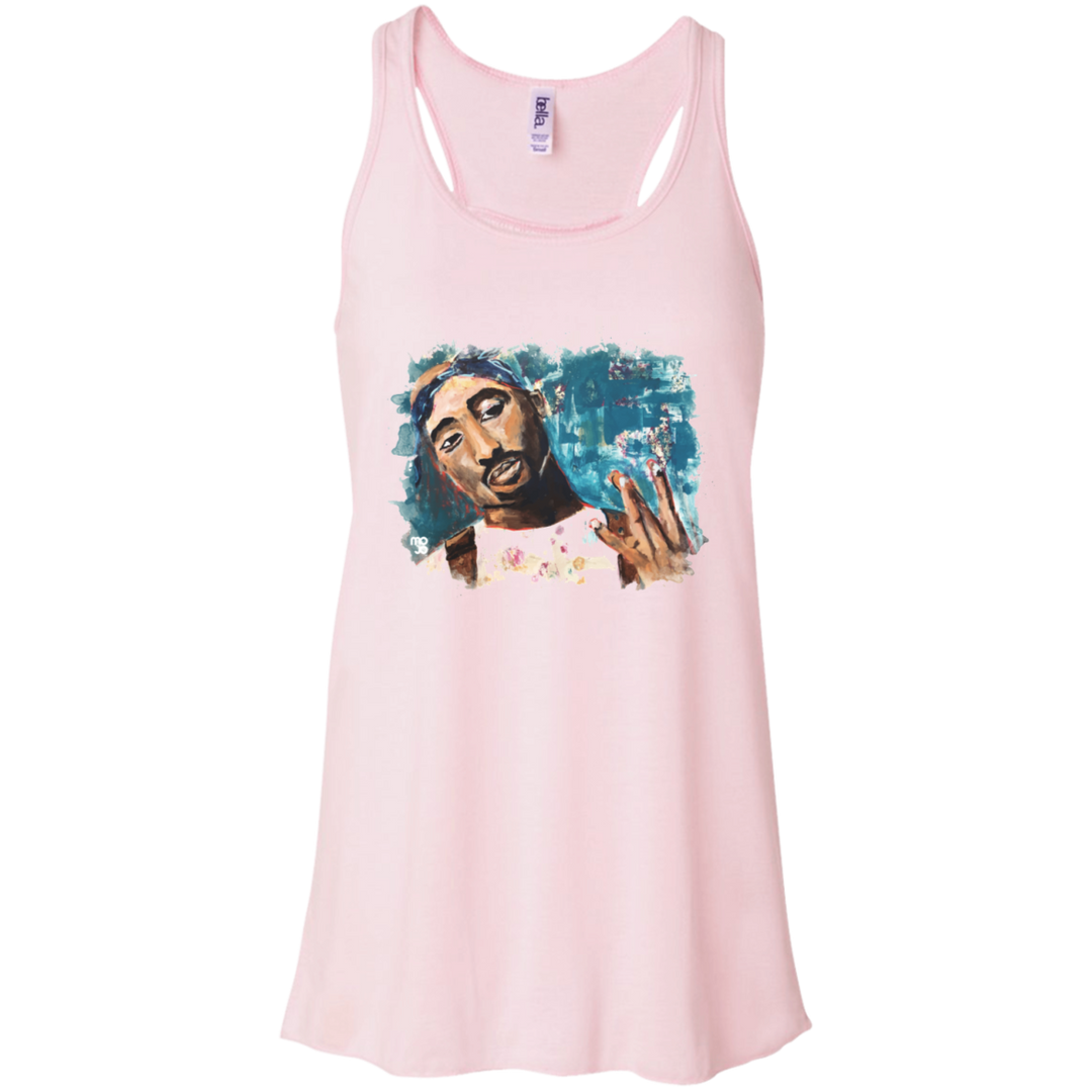 Tupac Flowy Racerback Tank