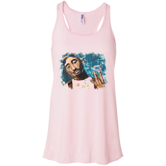 Tupac Flowy Racerback Tank