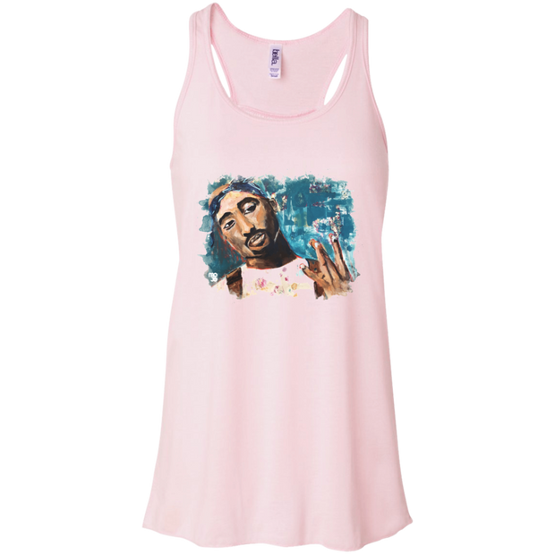 Tupac Flowy Racerback Tank