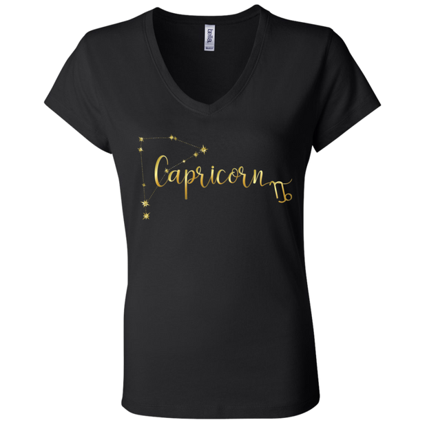 Capricorn Ladies' Astrology V-Neck T-Shirt