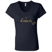 Cancer Ladies' Astrology V-Neck T-Shirt