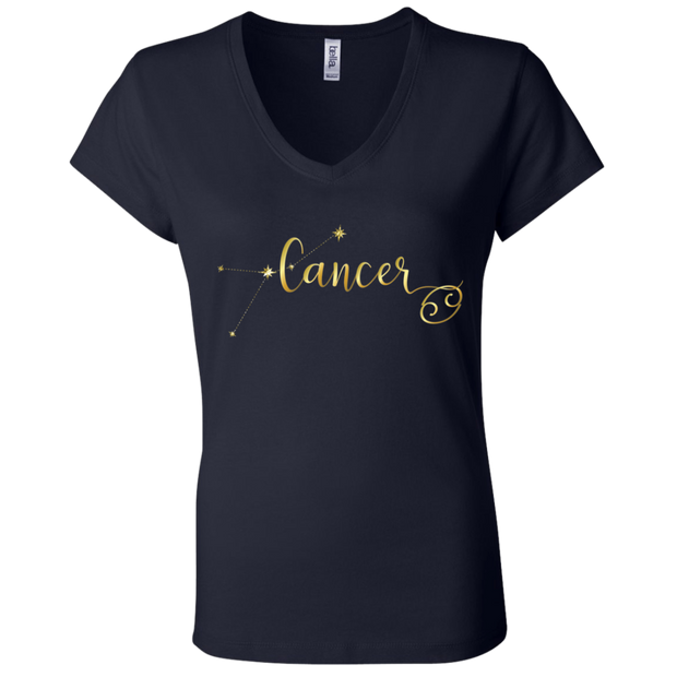 Cancer Ladies' Astrology V-Neck T-Shirt