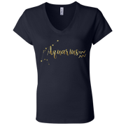 Aquarius Ladies' Astrology V-Neck T-Shirt