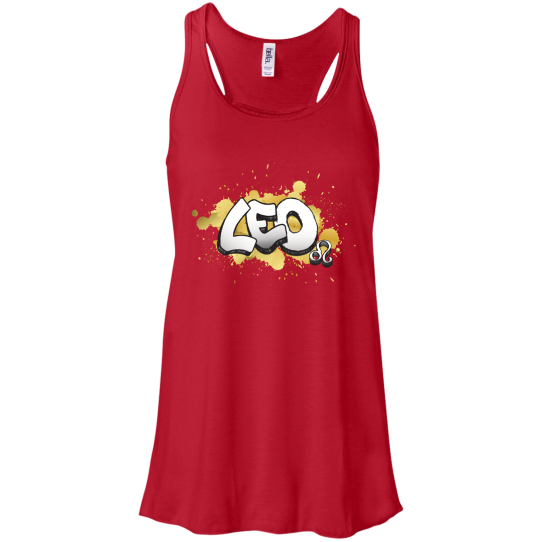 Leo Flowy Racerback Tank