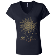 The Sun Ladies' Tarot V-Neck T-Shirt