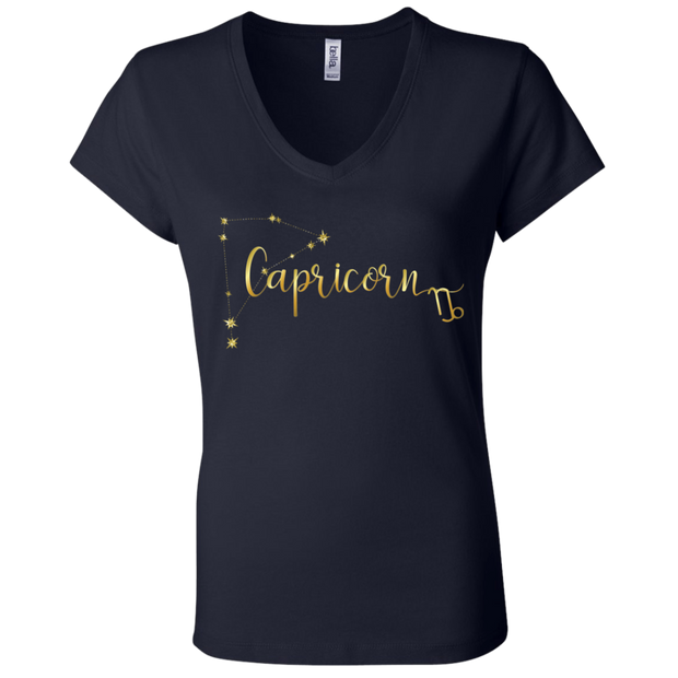 Capricorn Ladies' Astrology V-Neck T-Shirt