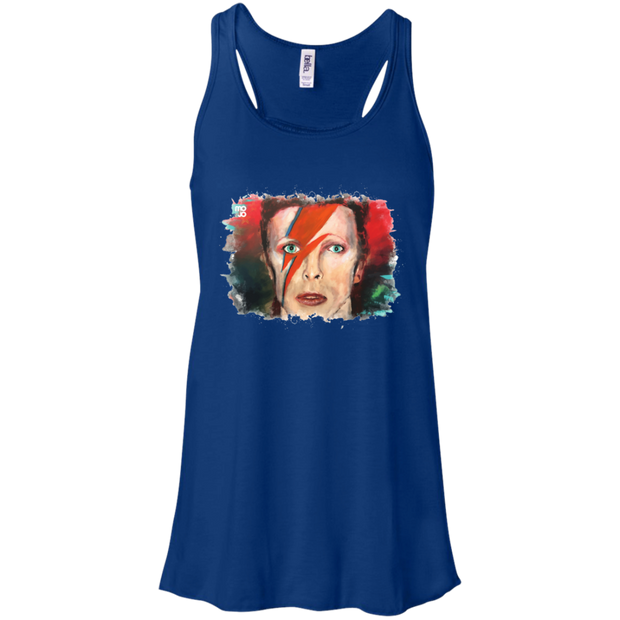 David Bowie Flowy Racerback Tank