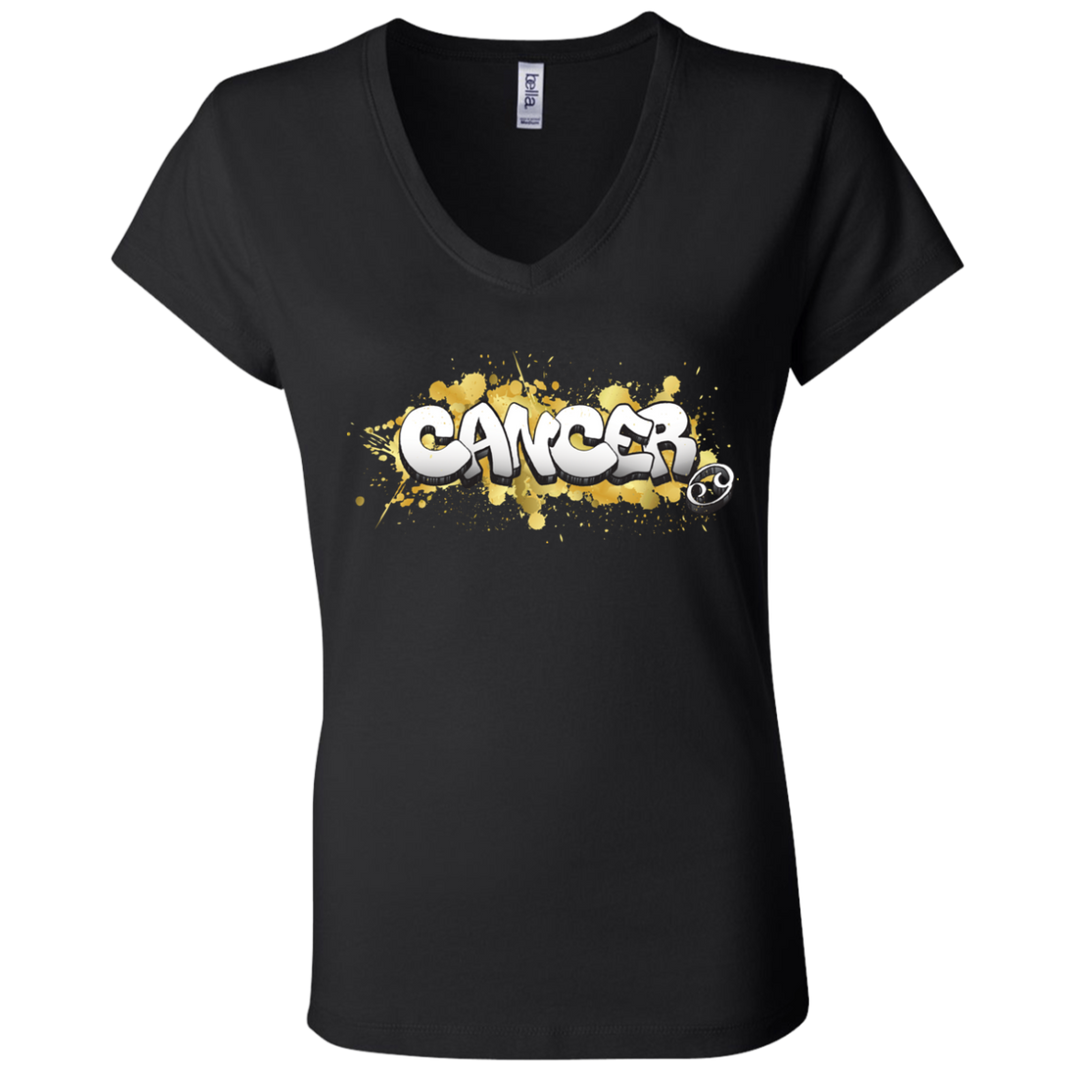 Cancer Ladies' Astrology V-Neck T-Shirt