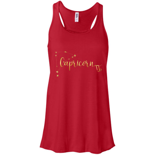 Capricorn Flowy Racerback Tank