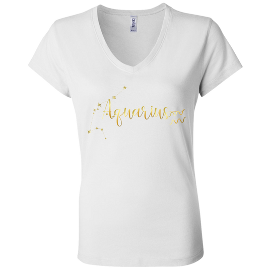 Aquarius Ladies' Astrology V-Neck T-Shirt