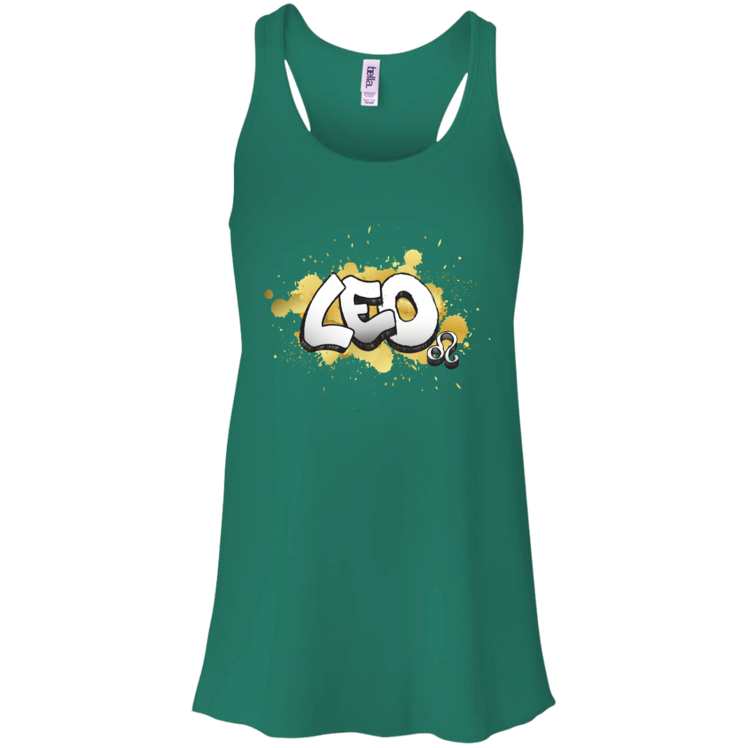 Leo Flowy Racerback Tank