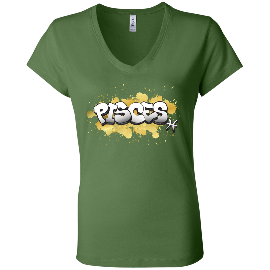 Pisces Ladies' Astrology V-Neck T-Shirt