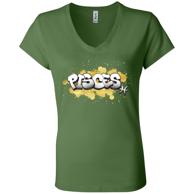 Pisces Ladies' Astrology V-Neck T-Shirt