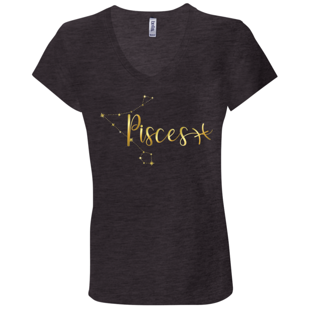 Pisces Ladies' Astrology V-Neck T-Shirt