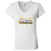 Aries Ladies' Astrology V-Neck T-Shirt