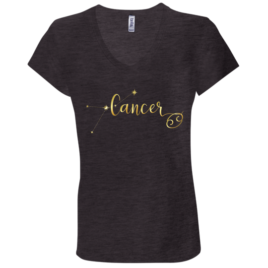 Cancer Ladies' Astrology V-Neck T-Shirt