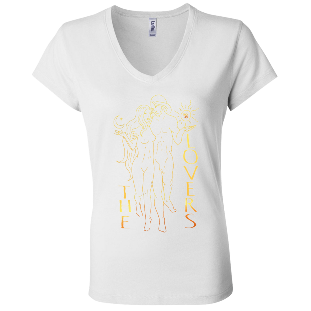 The Lovers Ladies' Tarot V-Neck T-Shirt