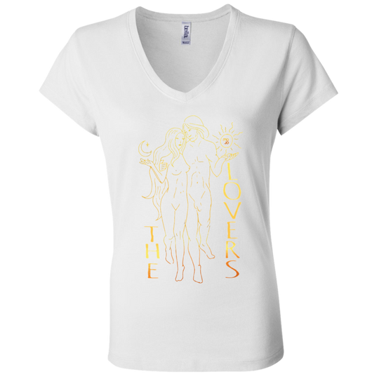 The Lovers Ladies' Tarot V-Neck T-Shirt