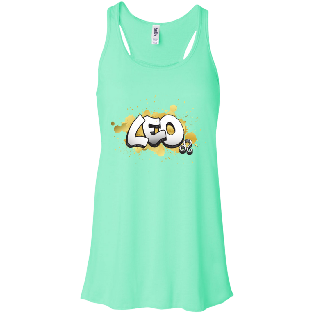 Leo Flowy Racerback Tank