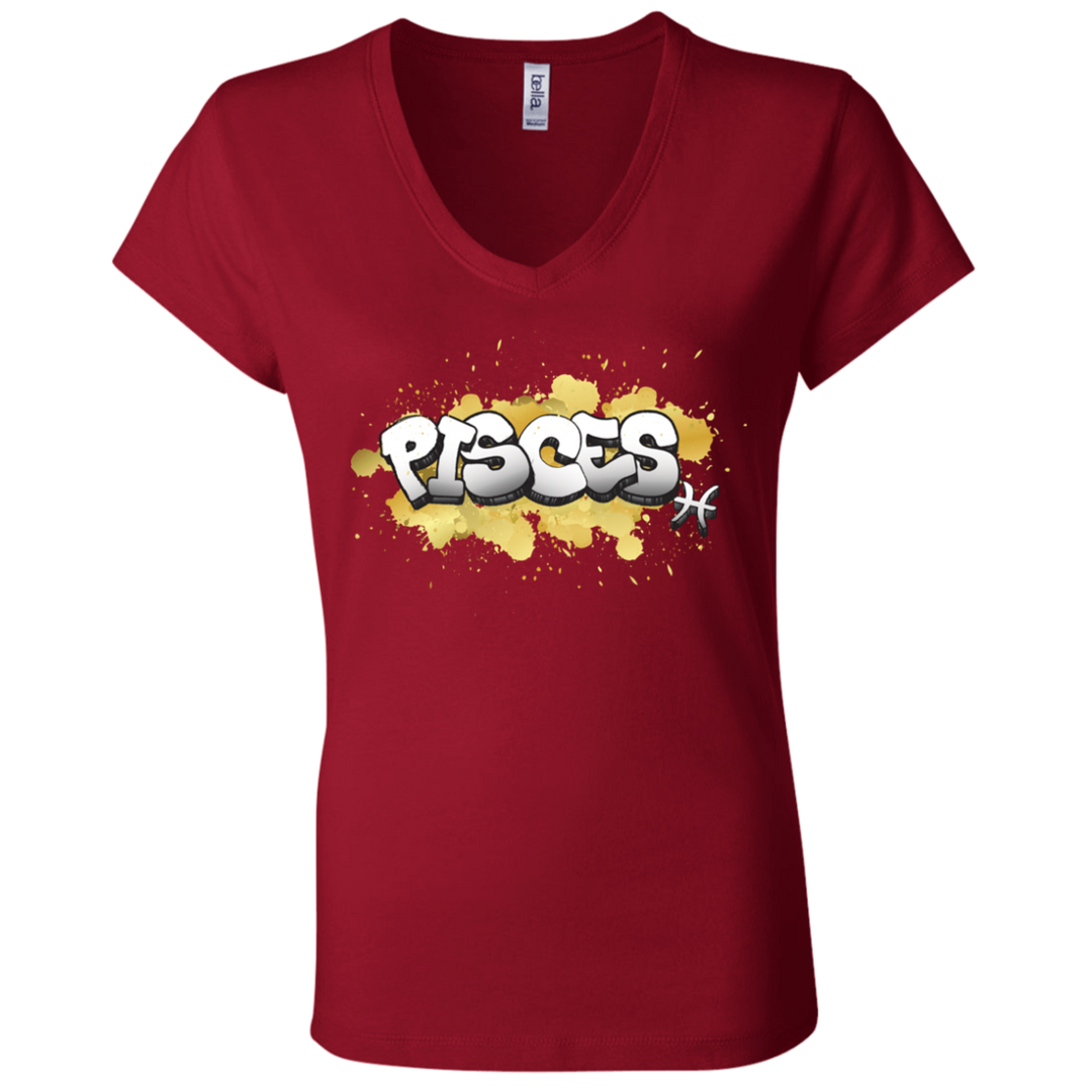 Pisces Ladies' Astrology V-Neck T-Shirt