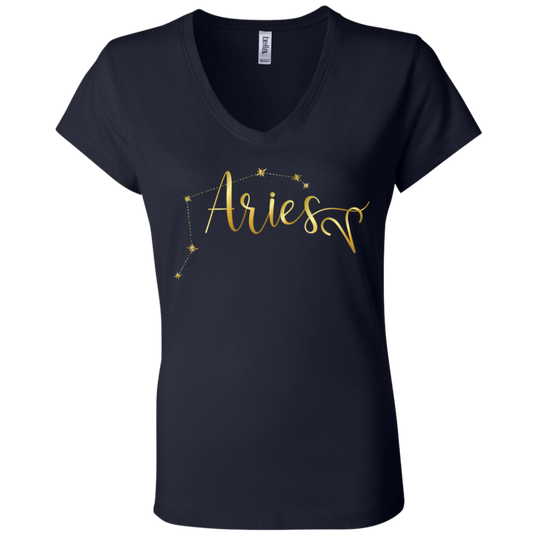 Aries Ladies' Astrology V-Neck T-Shirt
