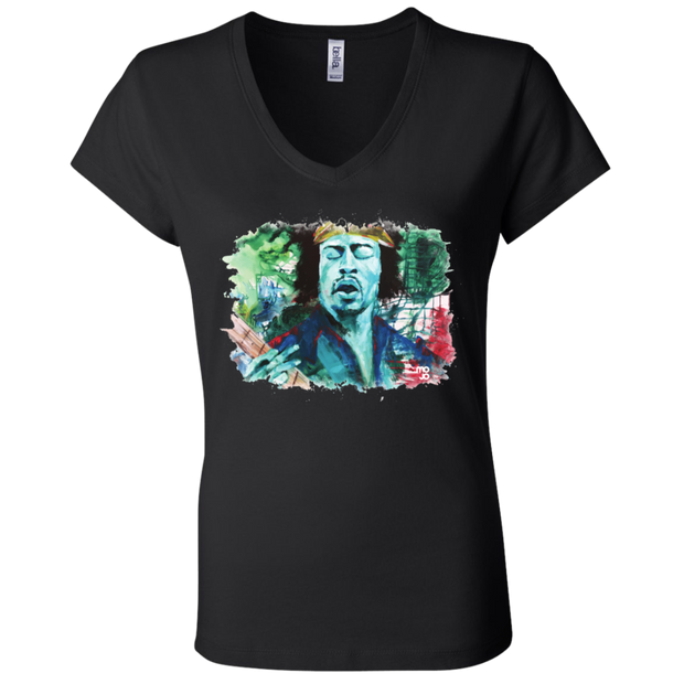 Jimi Hendrix Ladies' Astrology V-Neck T-Shirt