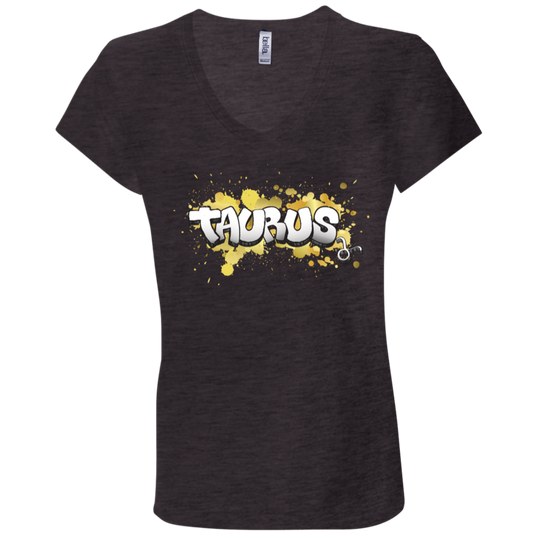 Taurus Ladies' Astrology V-Neck T-Shirt