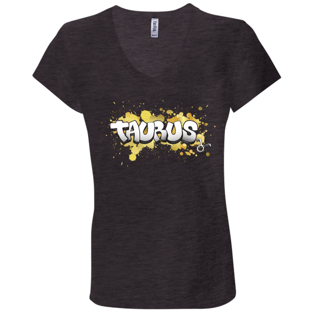 Taurus Ladies' Astrology V-Neck T-Shirt
