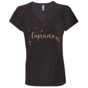 Capricorn Ladies' Astrology V-Neck T-Shirt