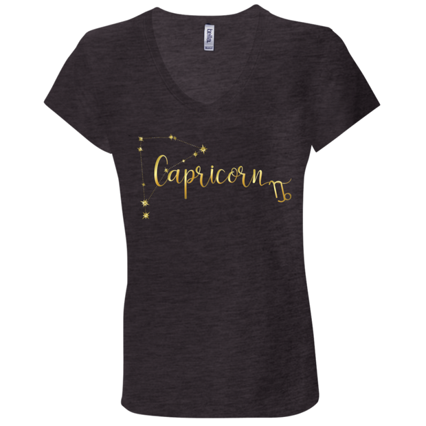 Capricorn Ladies' Astrology V-Neck T-Shirt