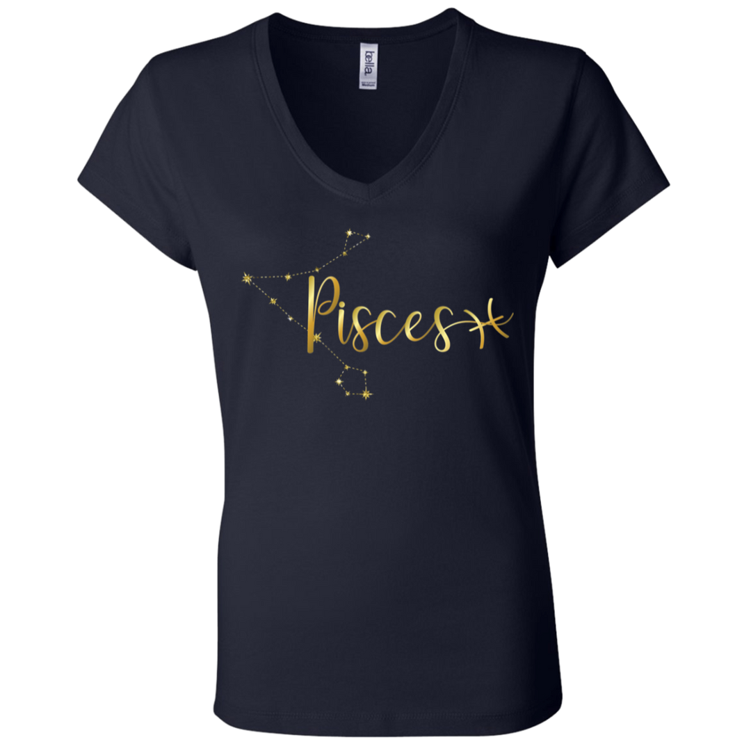 Pisces Ladies' Astrology V-Neck T-Shirt