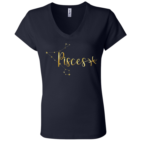 Pisces Ladies' Astrology V-Neck T-Shirt