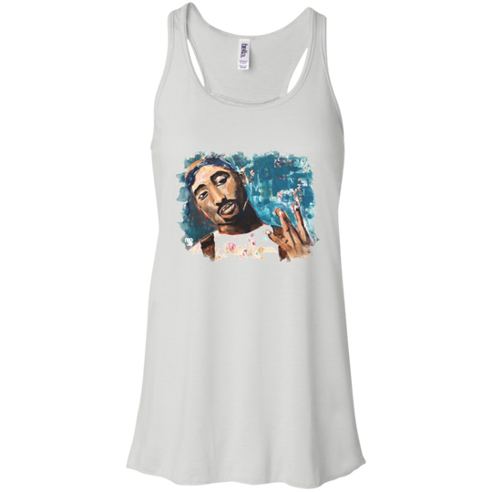 Tupac Flowy Racerback Tank