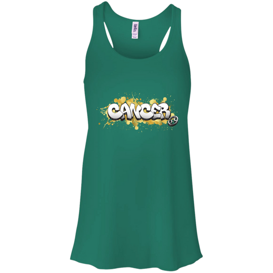 Cancer  Flowy Racerback Tank