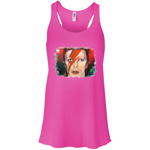 David Bowie Flowy Racerback Tank