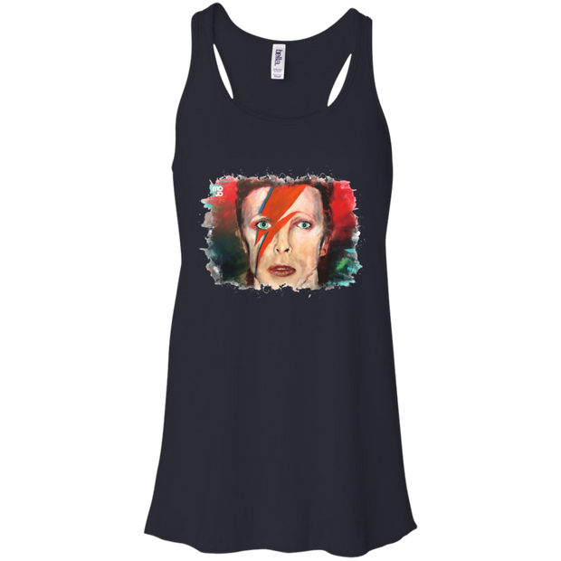 David Bowie Flowy Racerback Tank
