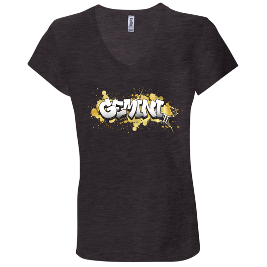 Gemini Ladies' Astrology V-Neck T-Shirt