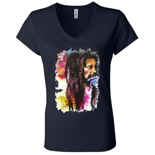 Bob Marley Ladies' Astrology V-Neck T-Shirt